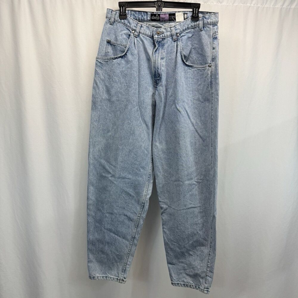 Vintage Levi's SilverTab Baggy Jeans 34x32 Denim Pleated 90s USA Skater Grunge